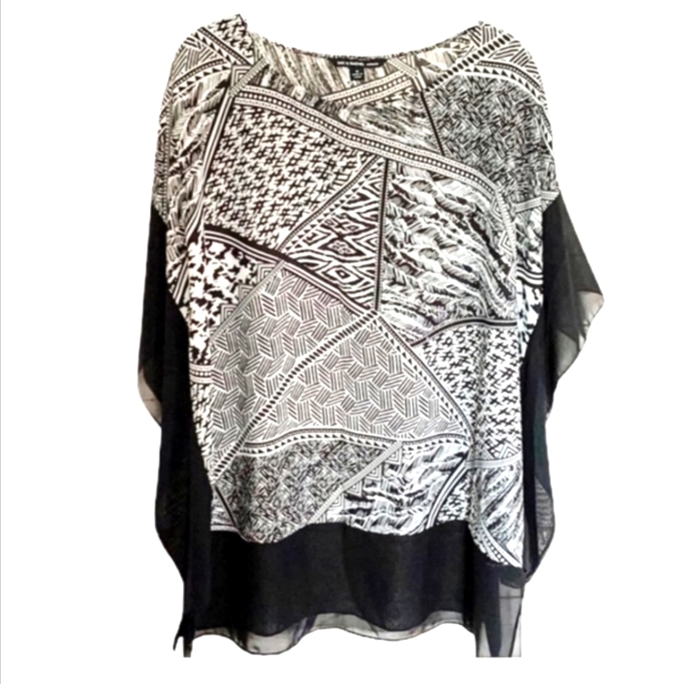 Zac & Rachel Abstract Poncho Top